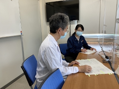 打ち合わせの様子