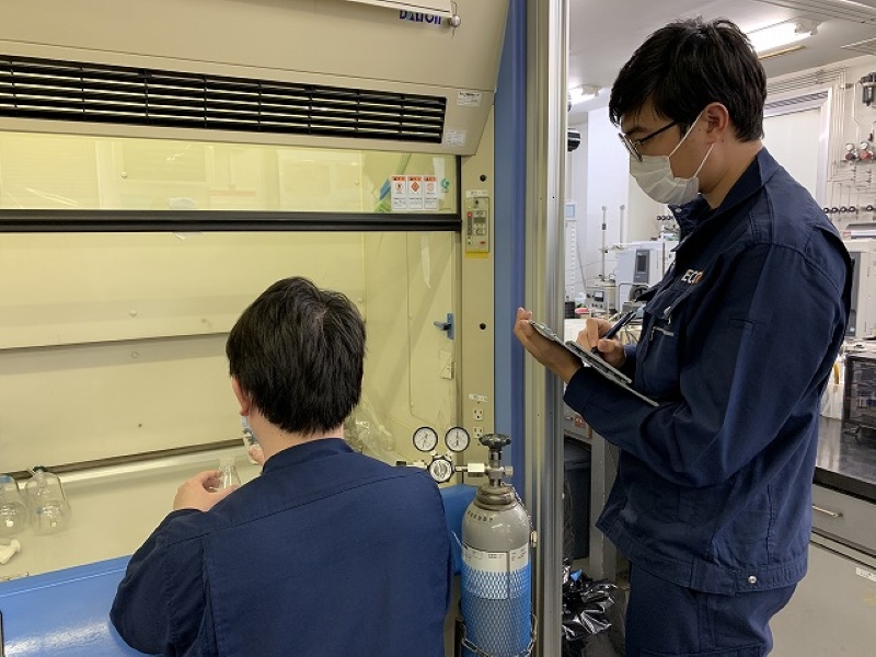 作業環境測定の様子