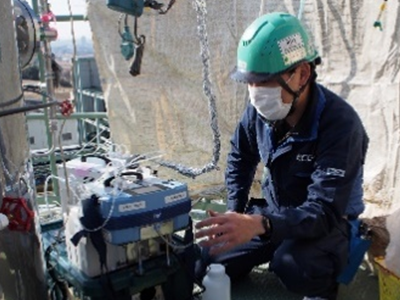 水銀測定の様子