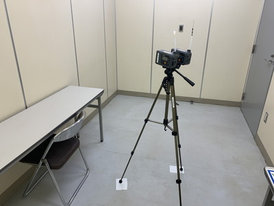 シックハウス測定（吸引方式（アクティブ法））風景