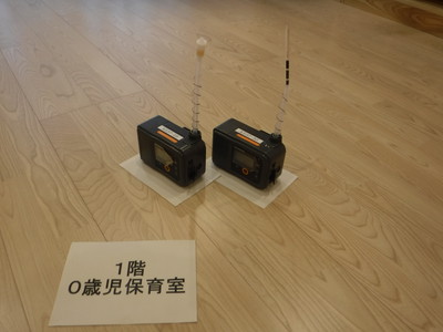 シックハウス測定（吸引方式（アクティブ法・床上30cm））風景