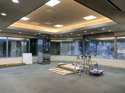 工事中のシックハウス測定イメージ