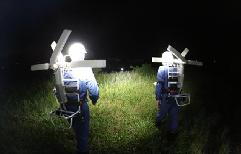 警察消防がX-terasoを使用している様子